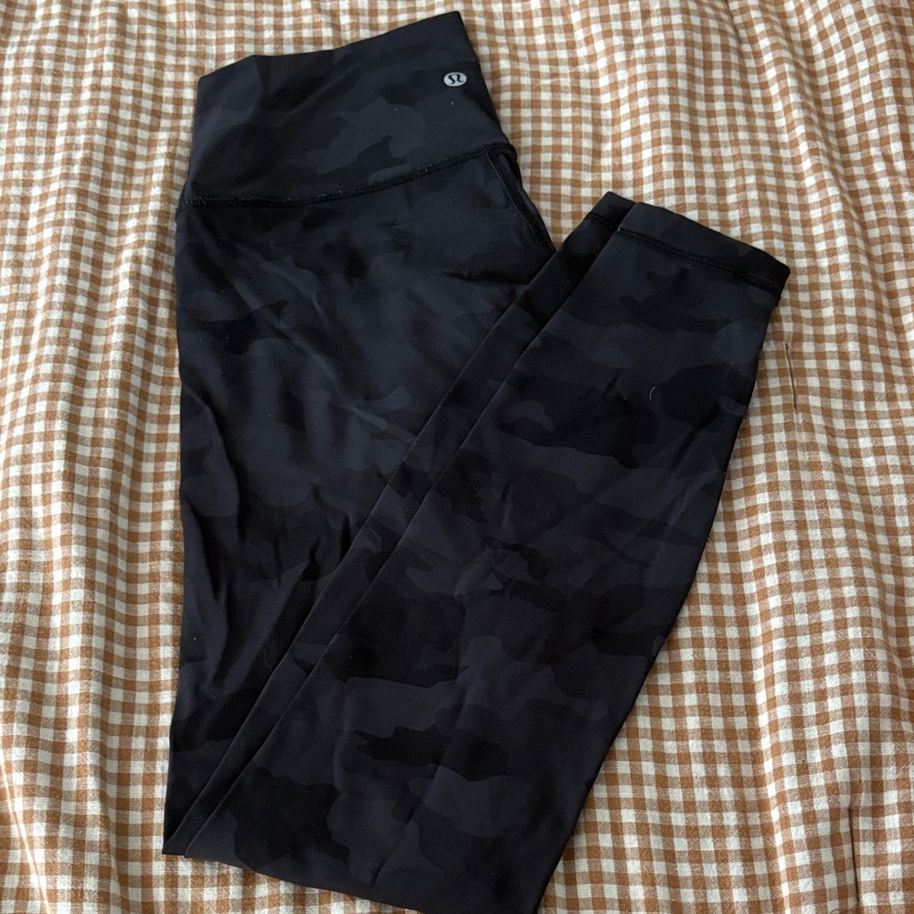 lululemon athletica Black Camo Leggings
